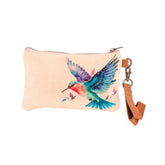 Ruby Hummingbird Wristlet