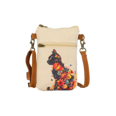 Floral Feline Cellphone Sling