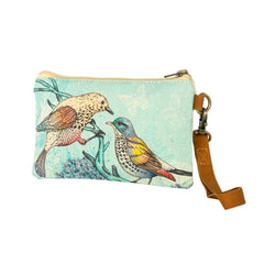 Vintage Birdies Wristlet