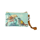 Vintage Birdies Wristlet