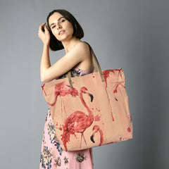 Flamingo Pattern Small Tote